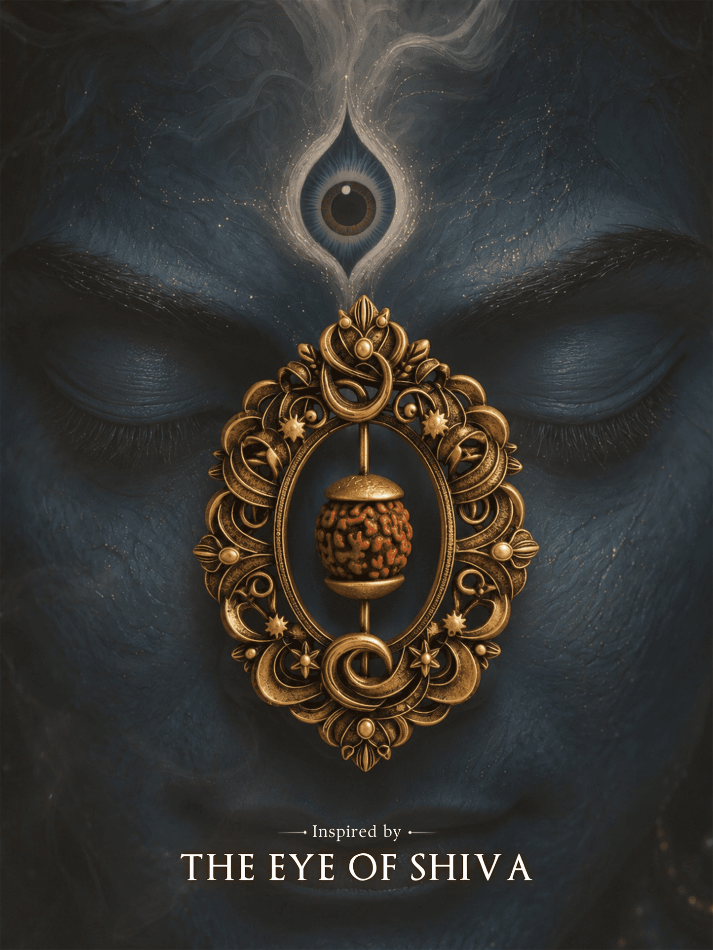 Rudraksha Brooch