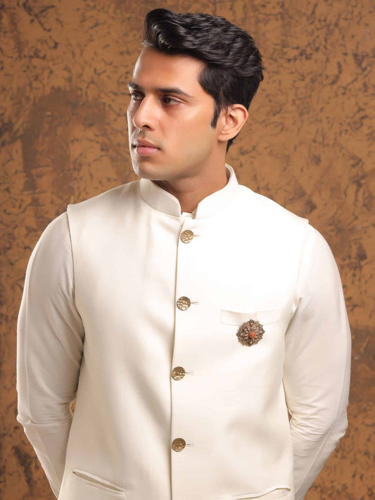 Pushp Rudraksha Brooch