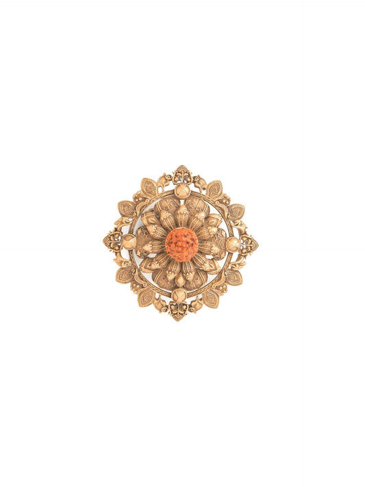 Pushp Rudraksha Brooch