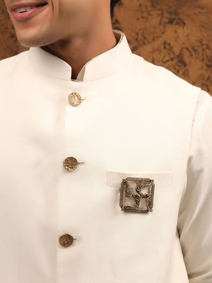 Box Swastik Brooch
