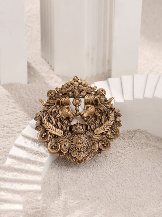 Lion Sheild Brooch