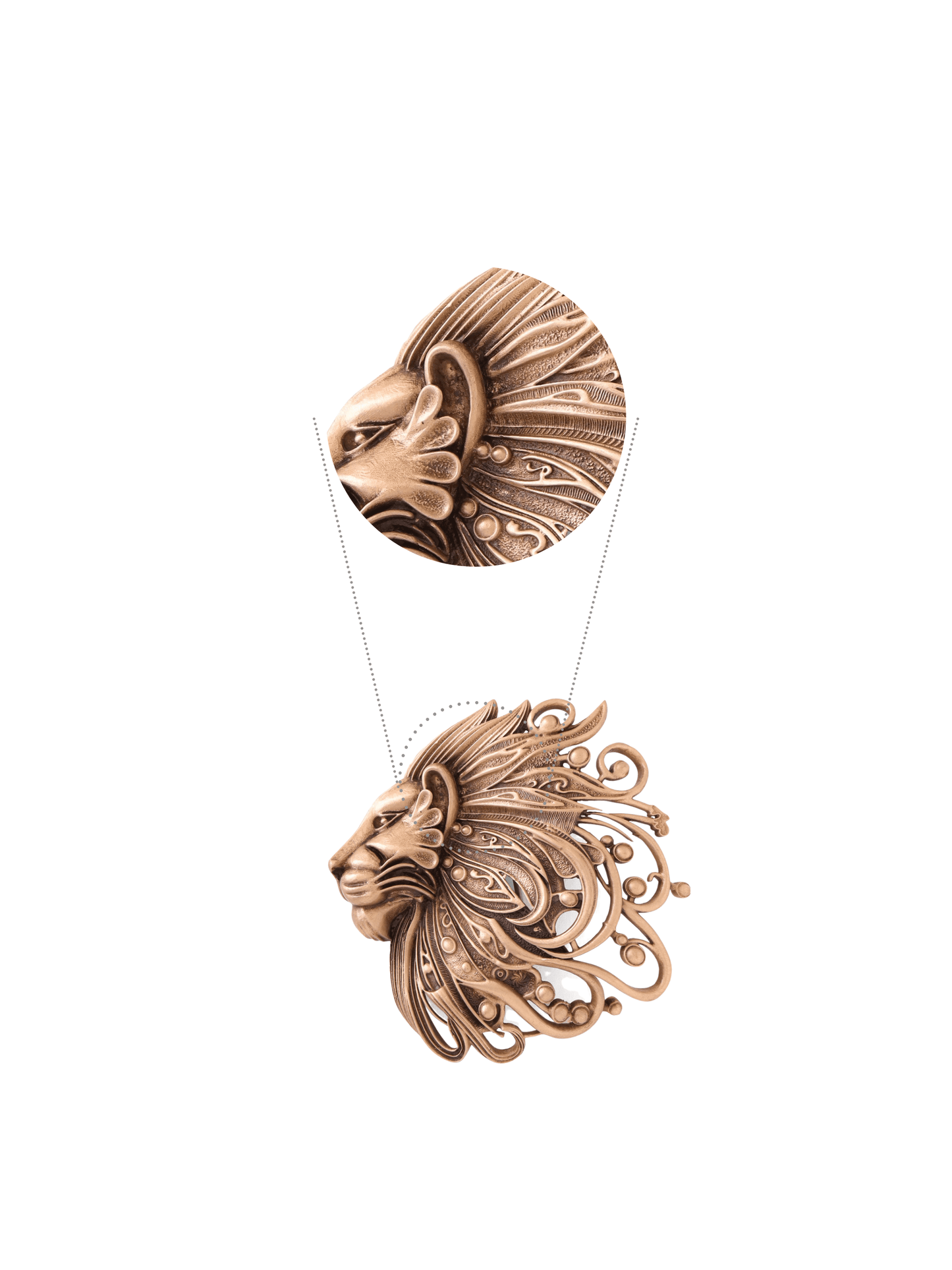 Superb Simba Brooch