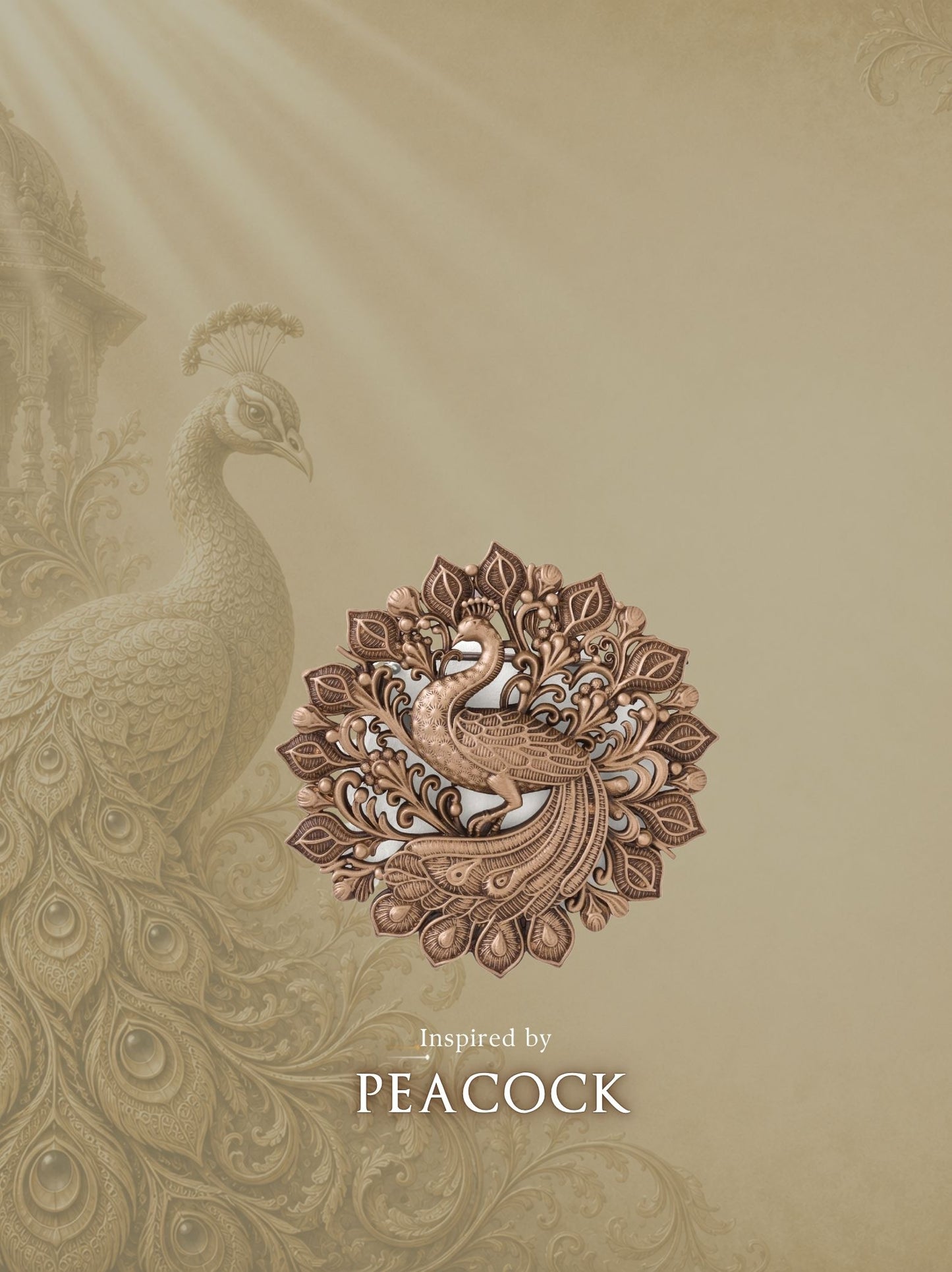 Royal Peacock Brooch