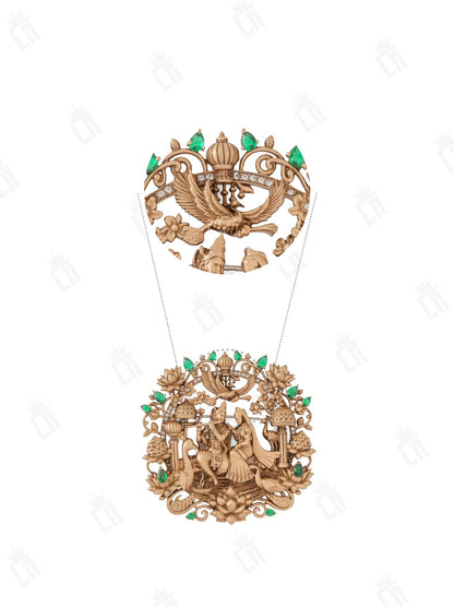 Divine Harmony Radha-Krishna Brooch