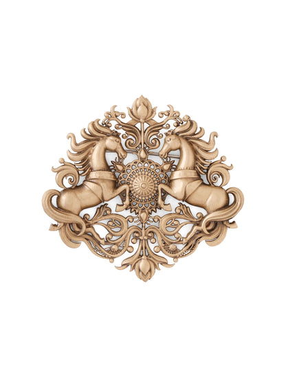 Majestic Stallions Floral Brooch