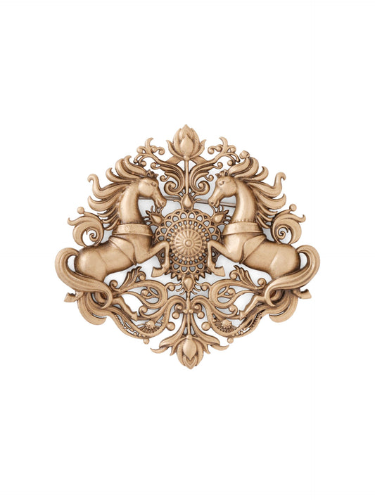 Majestic Stallions Floral Brooch
