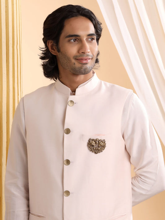 Celestial Twin Lions Brooch