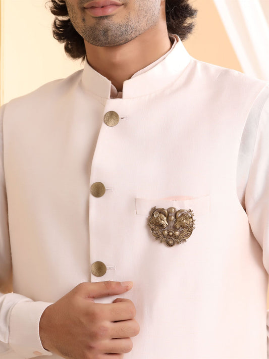 Celestial Twin Lions Brooch