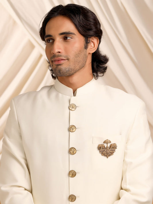 Regal Elephant Chariot Brooch