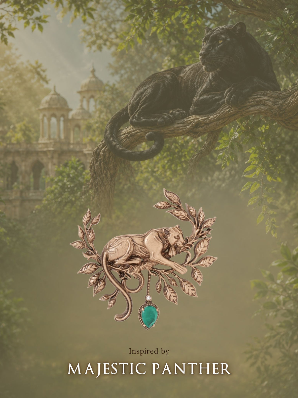 Majestic Panther Power Brooch