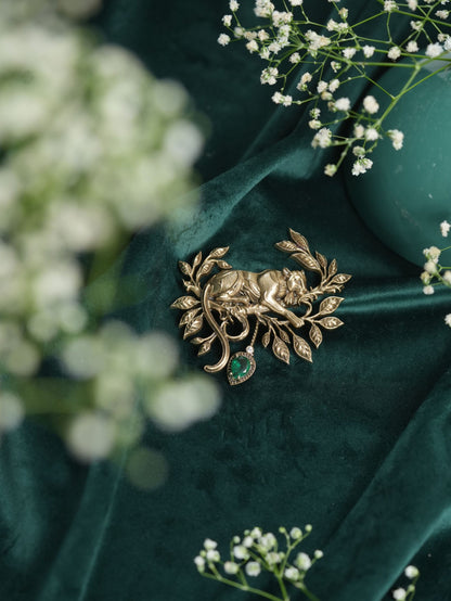 Majestic Panther Power Brooch