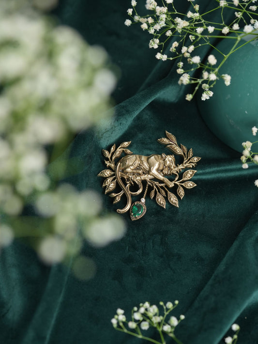Majestic Panther Power Brooch