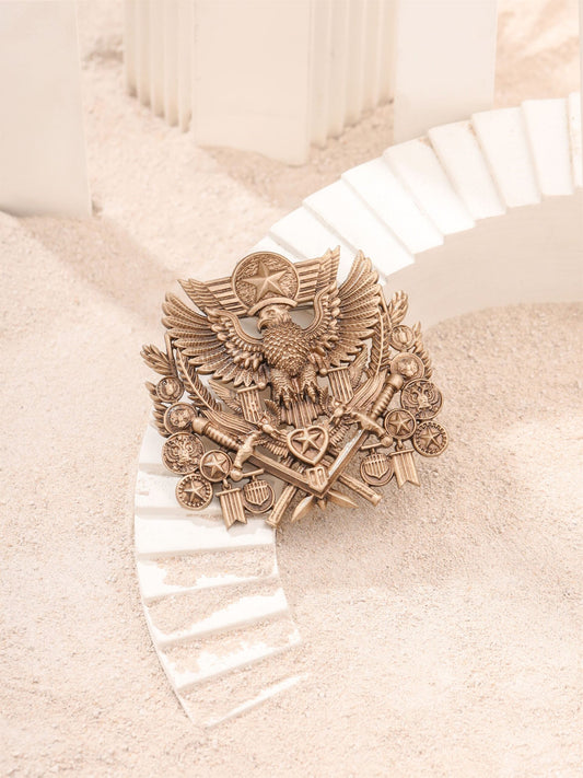 Imperial Eagle Crest Brooch