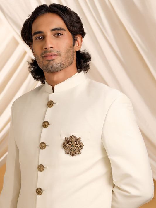 Verdant Crystal Radiance Brooch