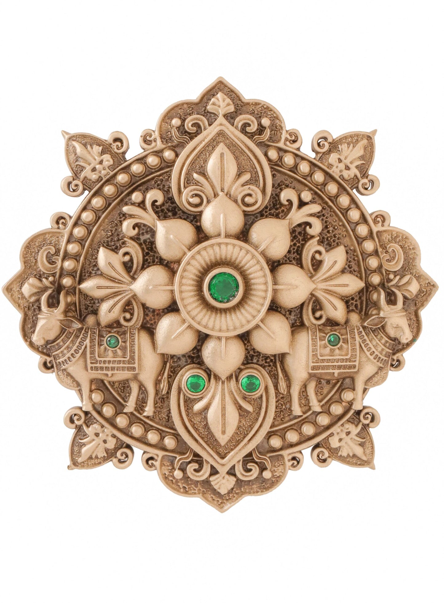 Verdant Crystal Radiance Brooch