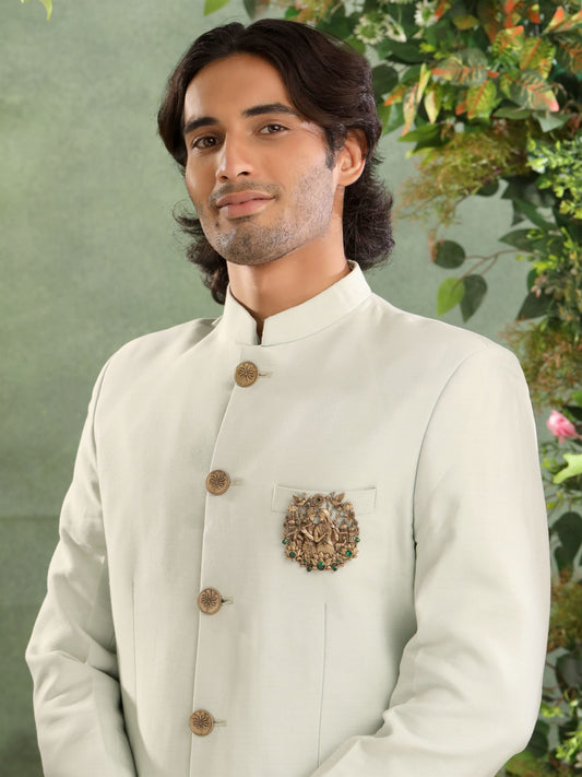 Divine Love Krishna Radha Brooch