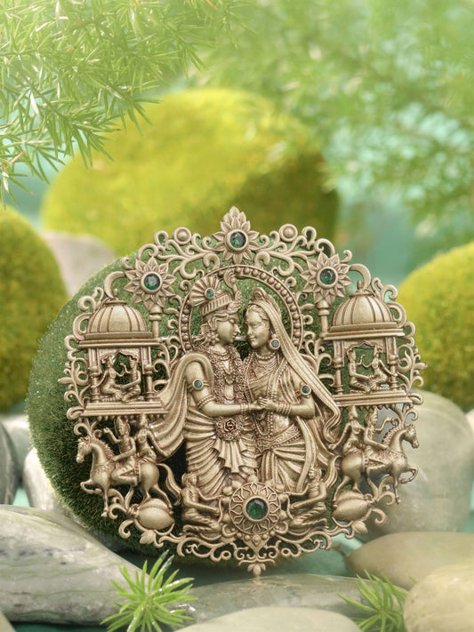 Eternal Radha-Krishna Brooch