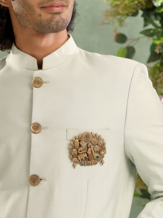 Royal Bride Groom Brooch