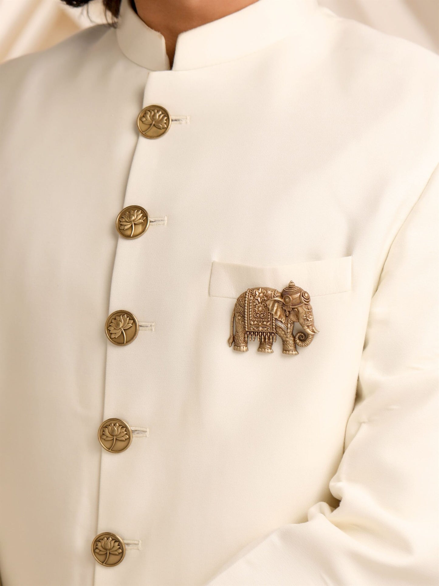 Heritage Elephant Adorned Brooch