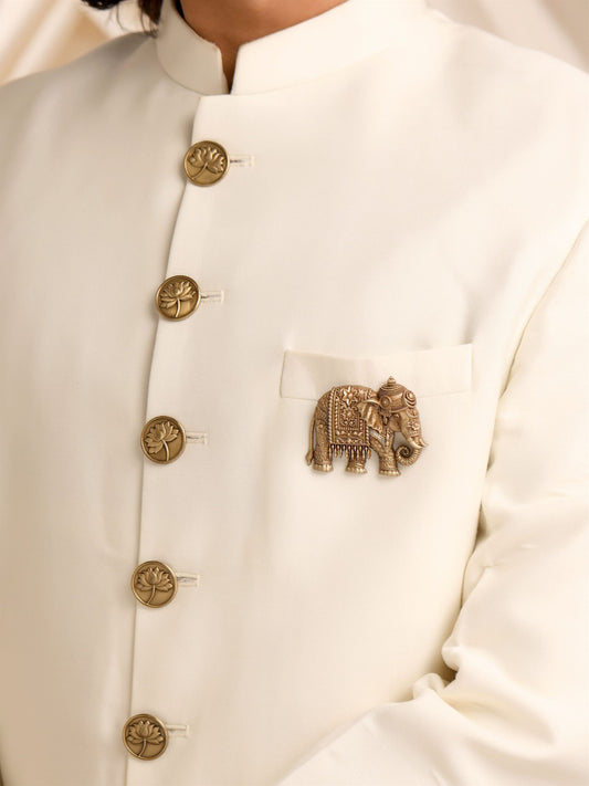 Heritage Elephant Adorned Brooch