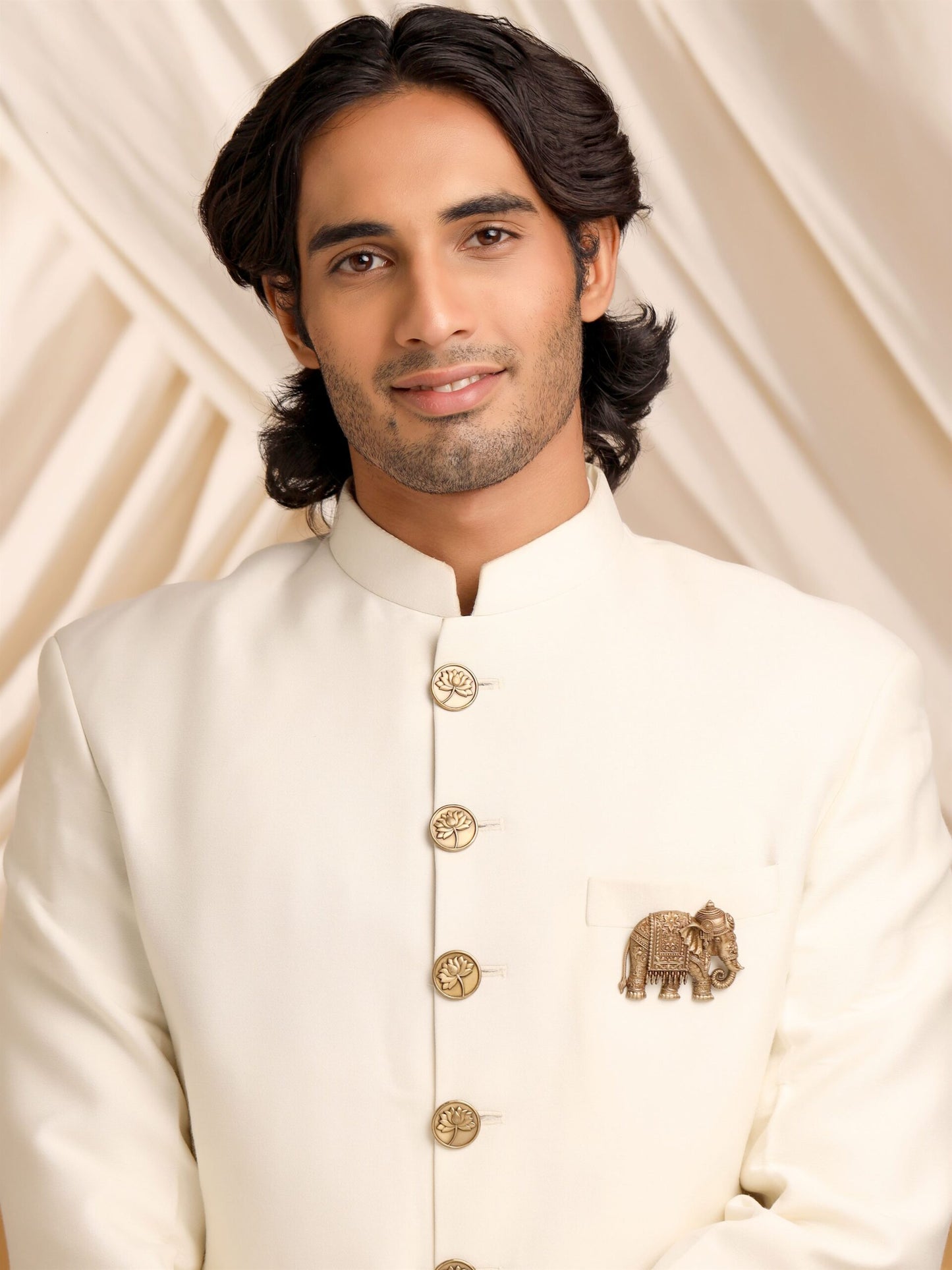 Heritage Elephant Adorned Brooch