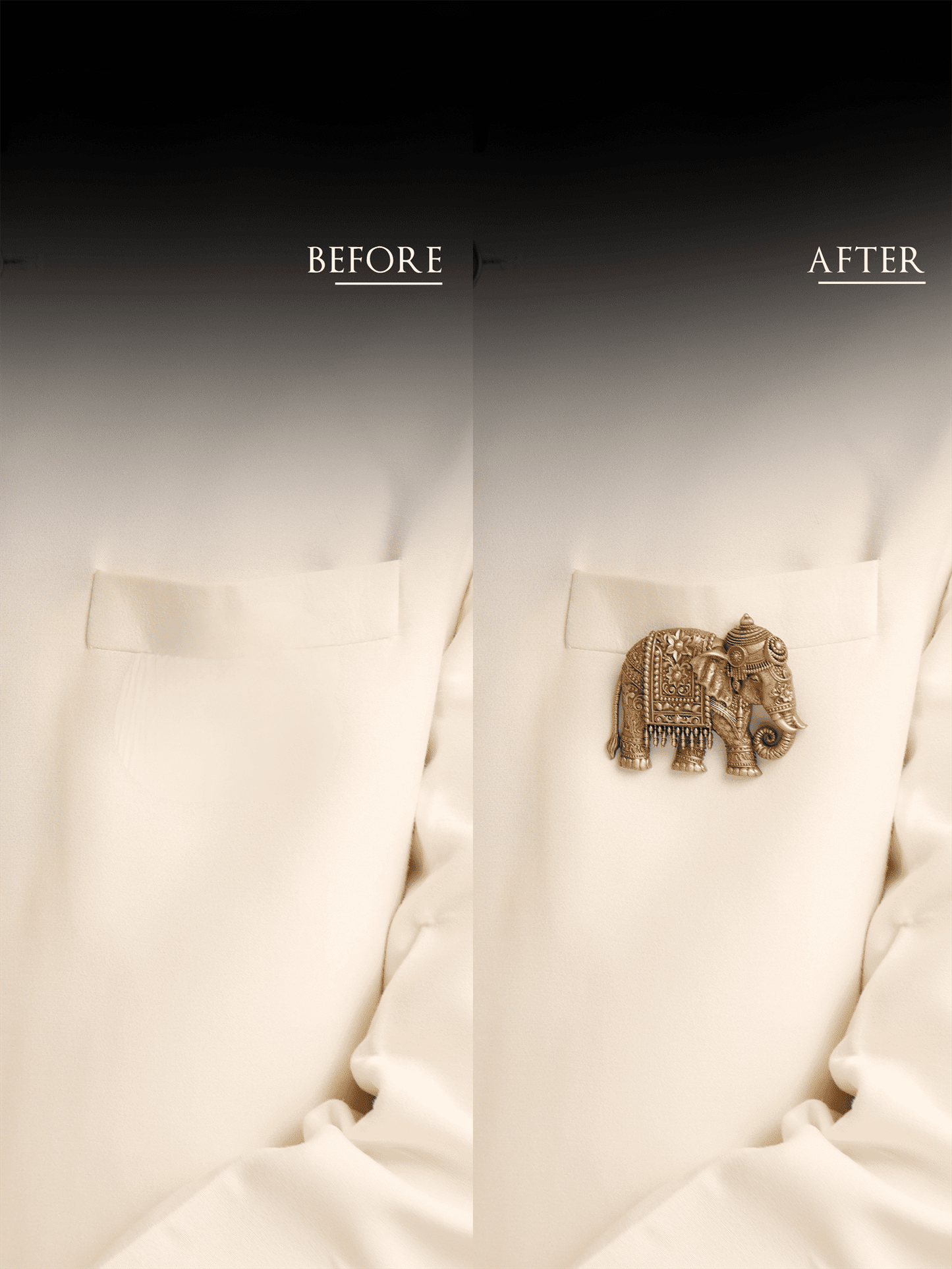 Heritage Elephant Adorned Brooch