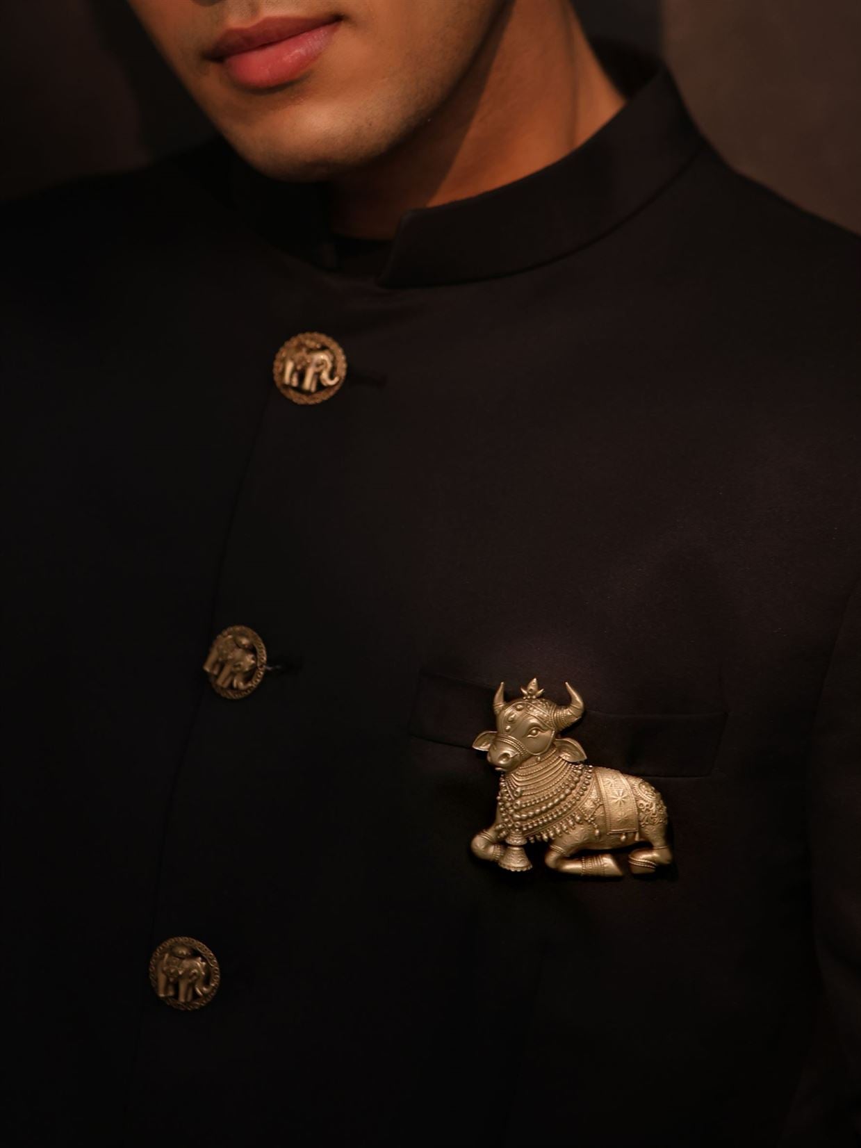 Divine Nandi Brooch