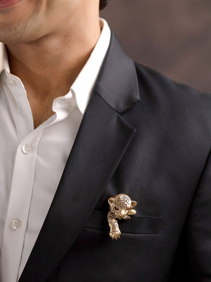 Whispering Stripes Brooch