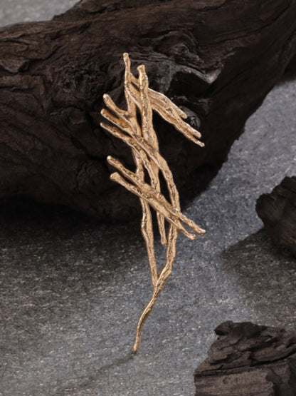Golden Strokes Brooch