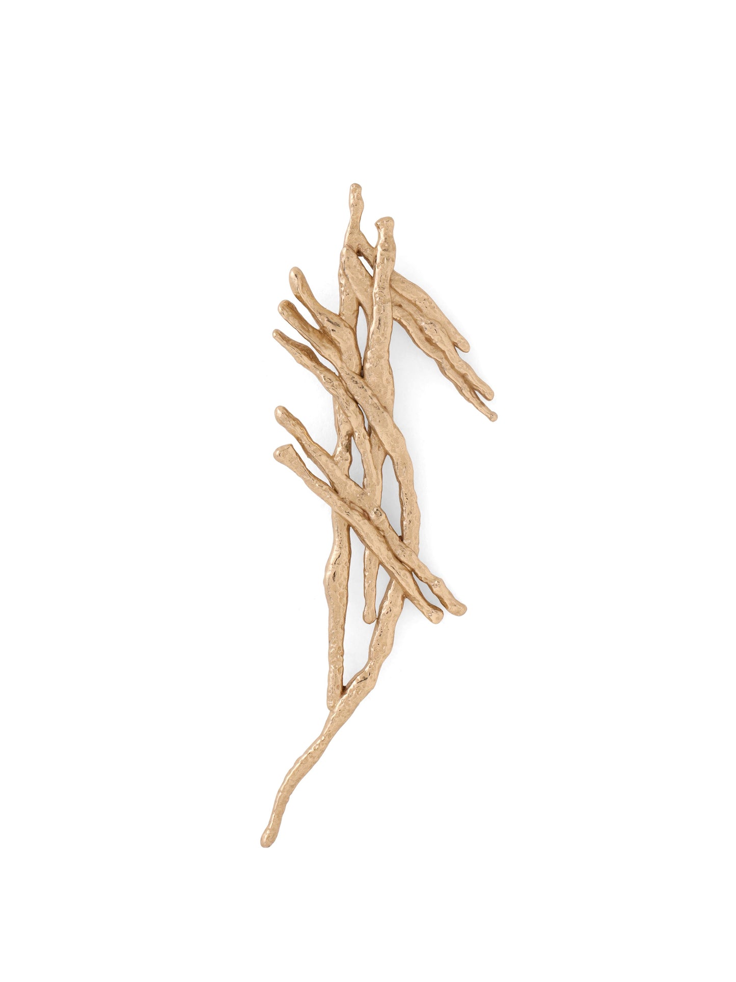 Golden Strokes Brooch