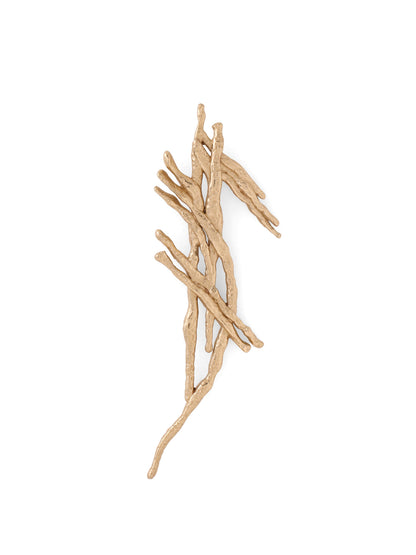 Golden Strokes Brooch