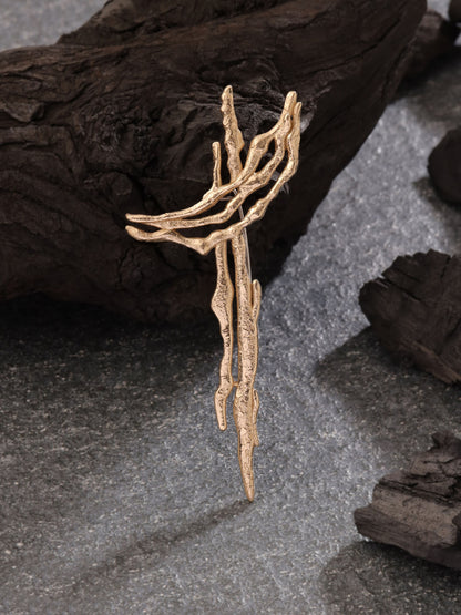 Golden Drift Brooch