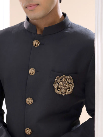 Ace Knight of Spades Brooch