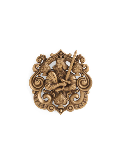 Ace Knight of Spades Brooch