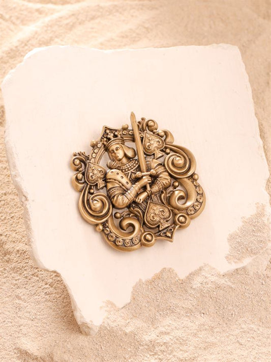 Ace Knight of Spades Brooch