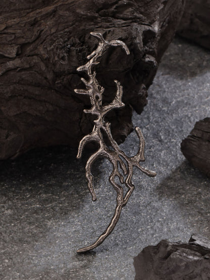 Smoky Strands Brooch