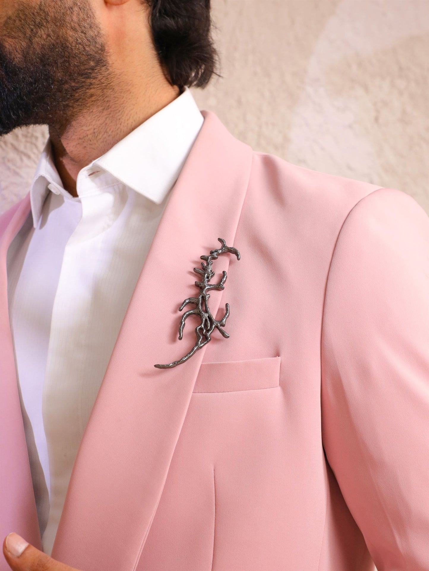 Smoky Strands Brooch