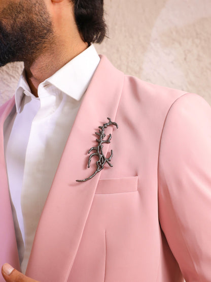 Smoky Strands Brooch
