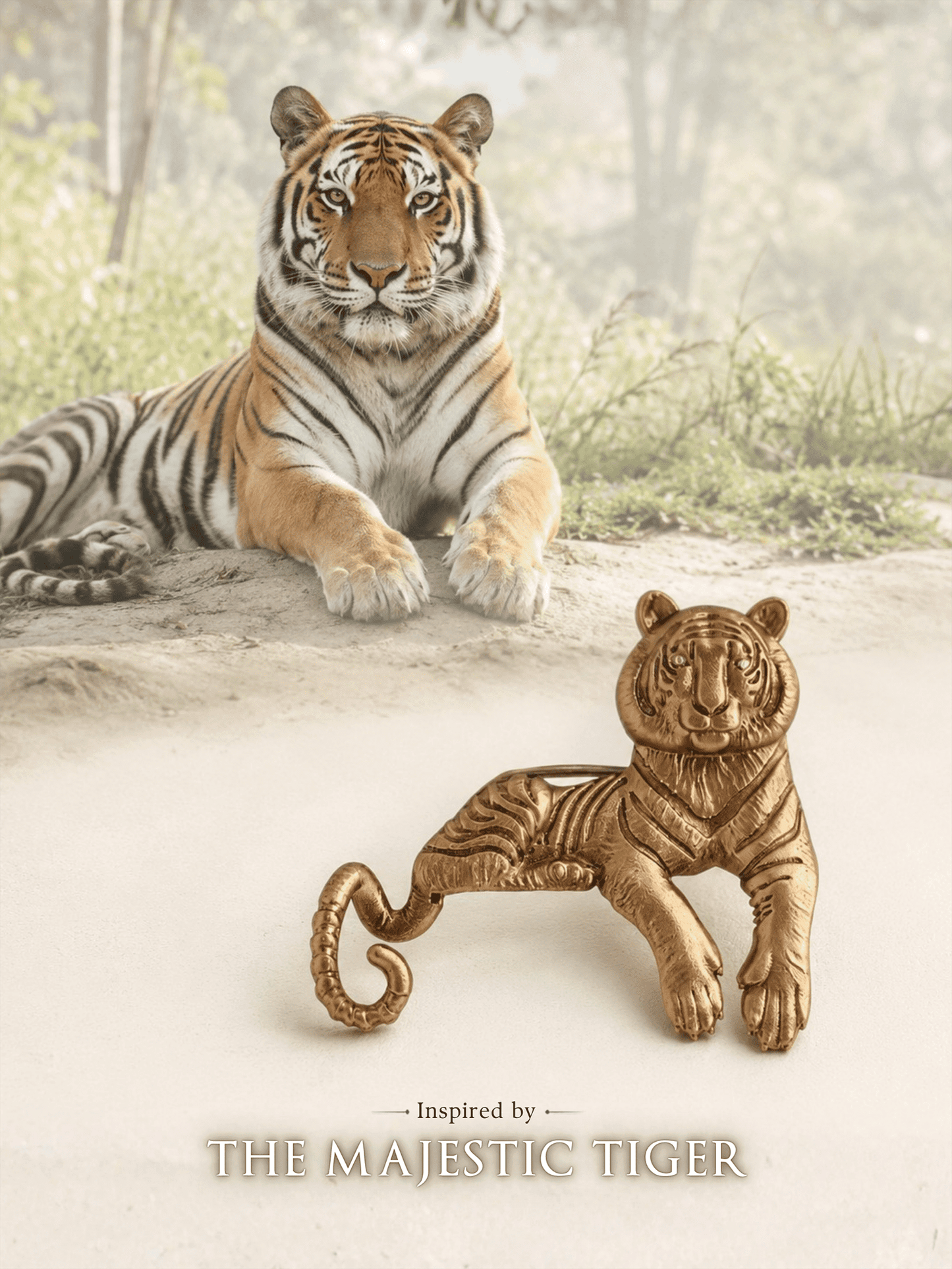 Enigmatic Stripes Brooch