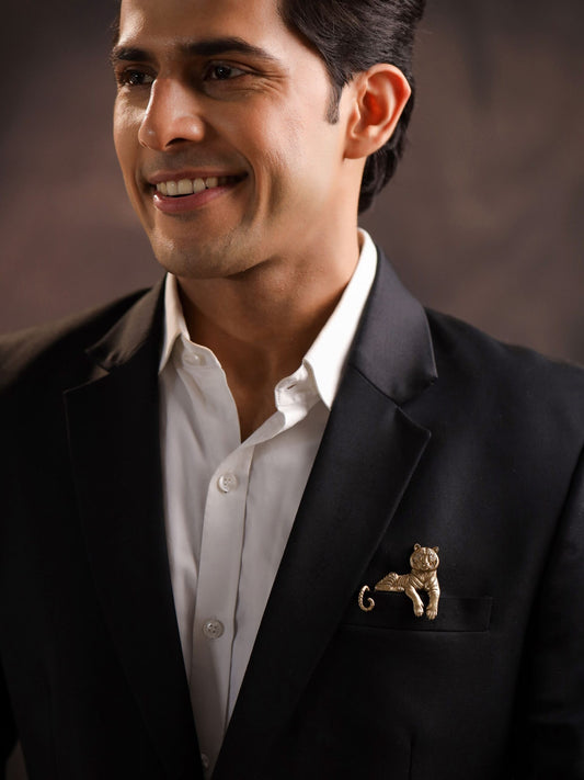 Enigmatic Stripes Brooch