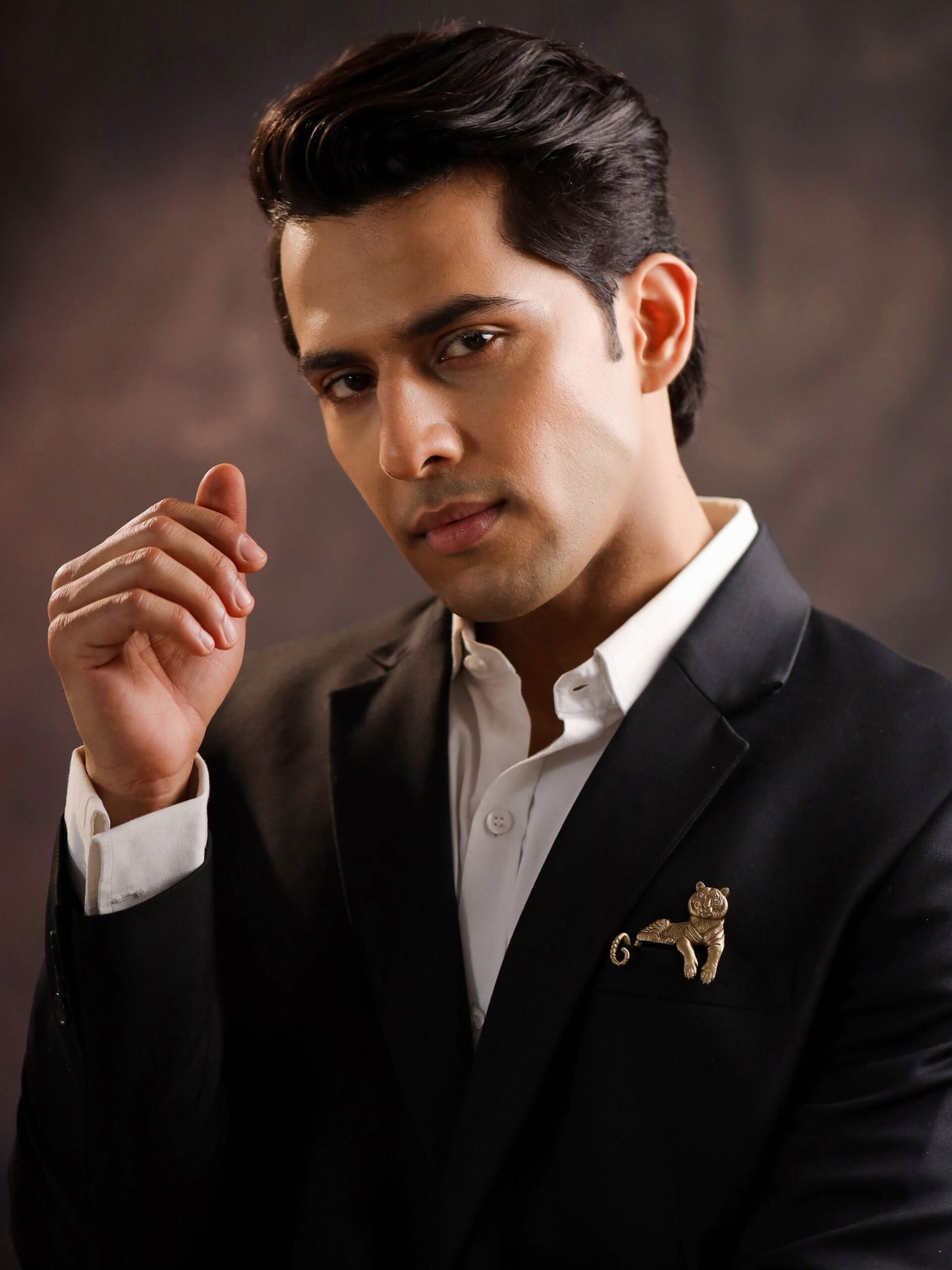 Enigmatic Stripes Brooch