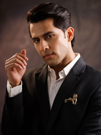 Enigmatic Stripes Brooch