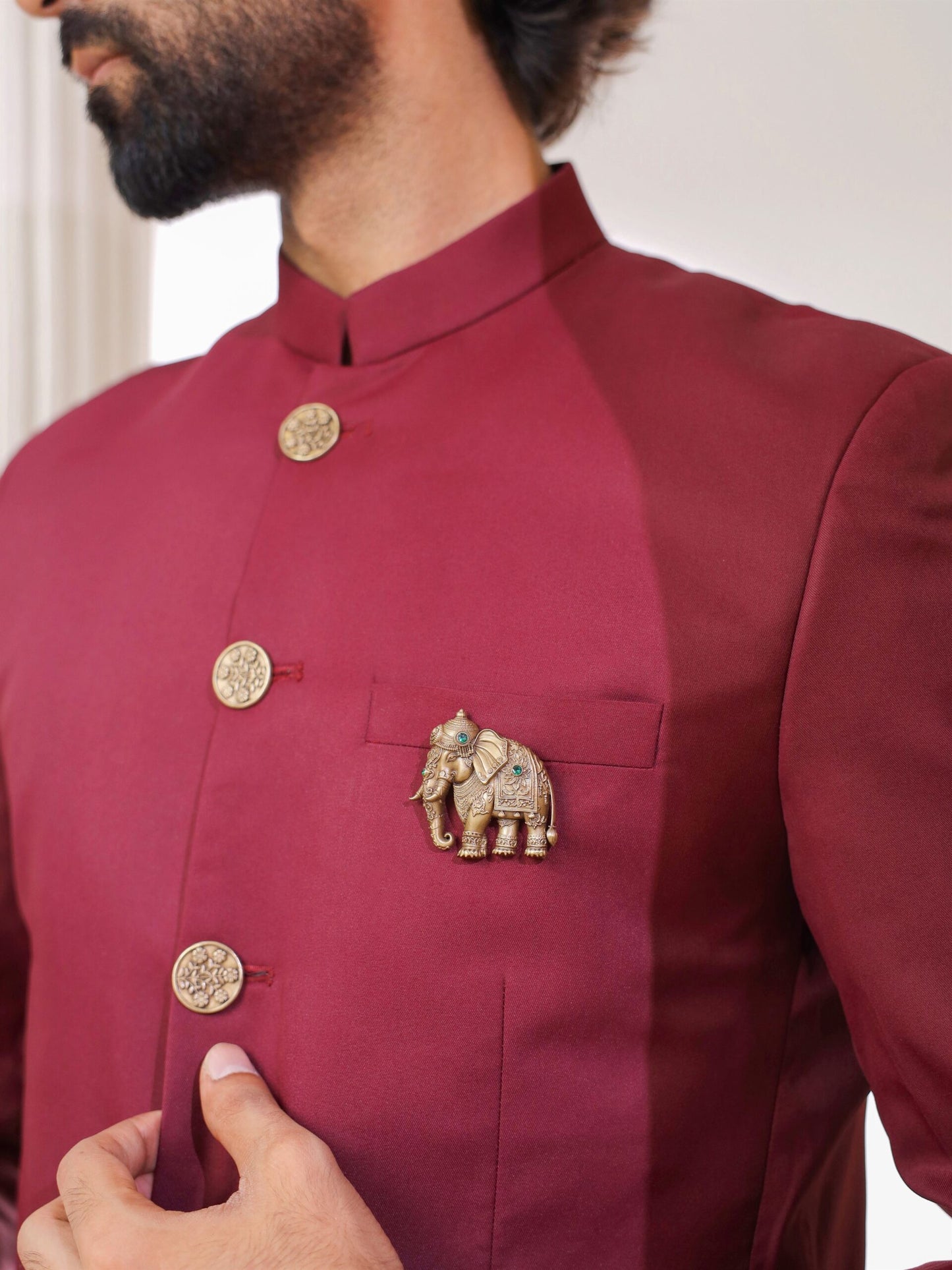 The Regal Elephant Brooch