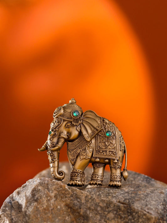 The Regal Elephant Brooch