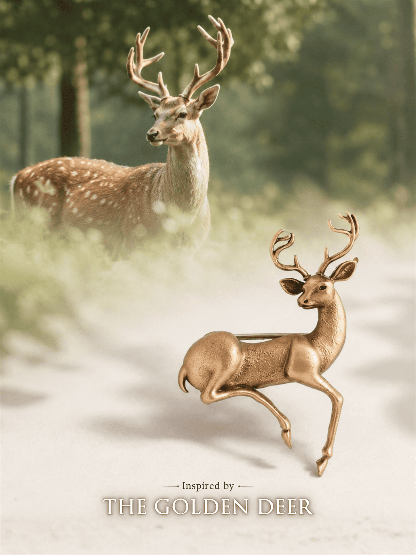 The Divine Stag Brooch
