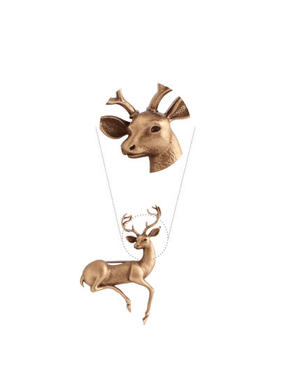 The Divine Stag Brooch