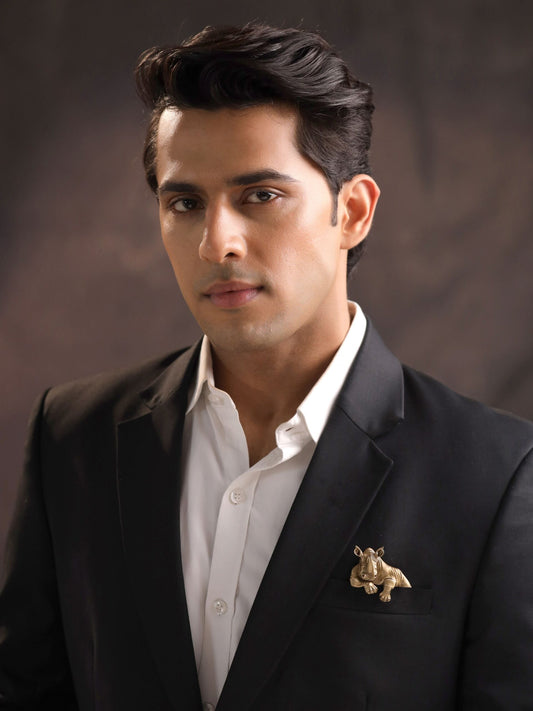 the Resilient Rhino Brooch