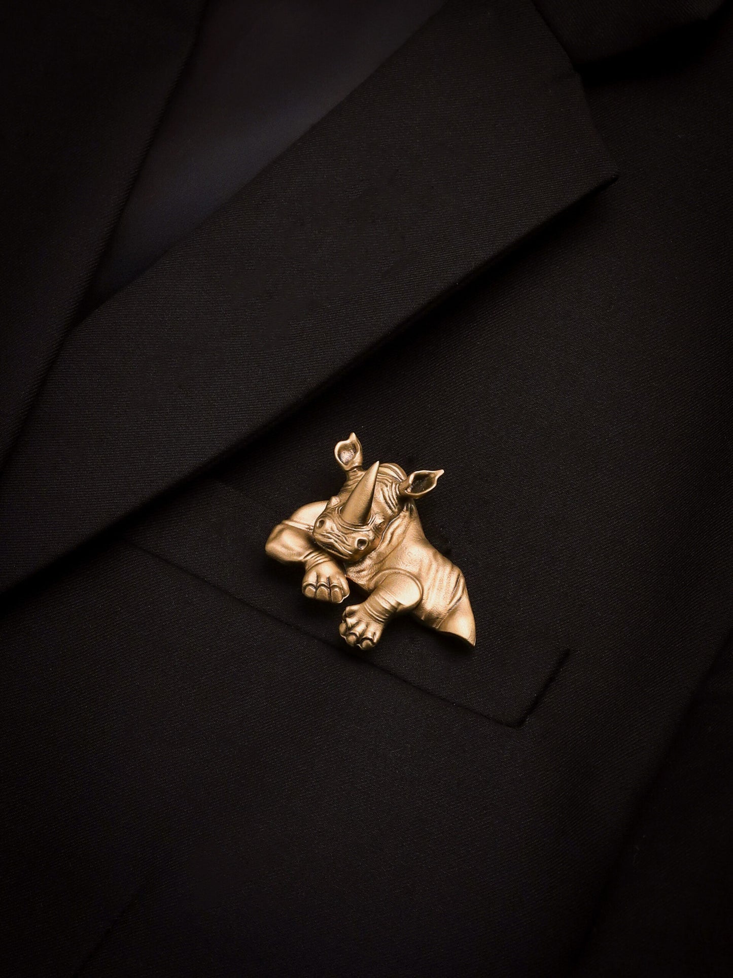 the Resilient Rhino Brooch