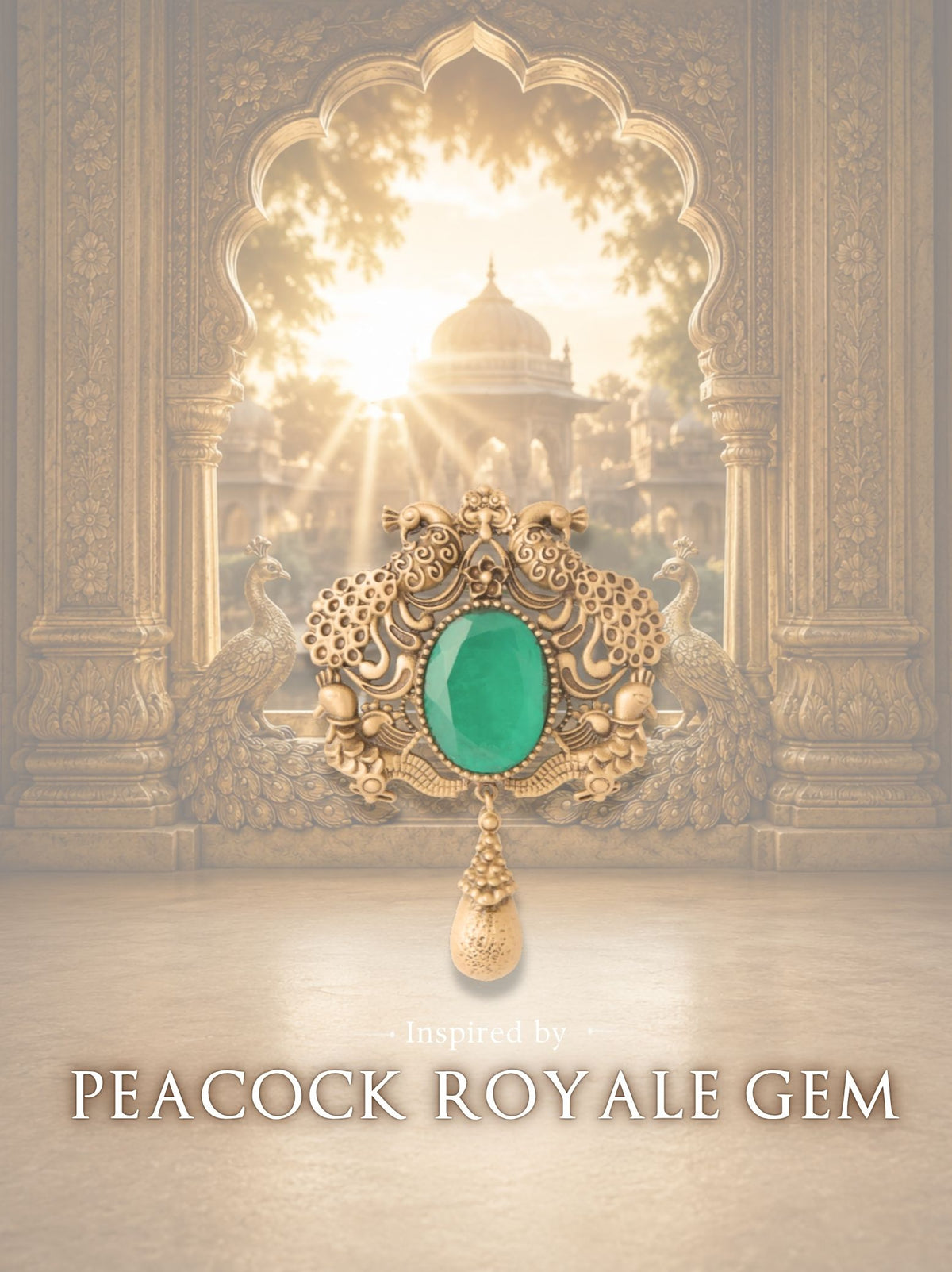 The Royal Peacock Harmony Brooch
