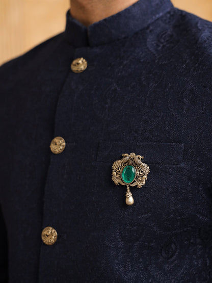 The Royal Peacock Harmony Brooch